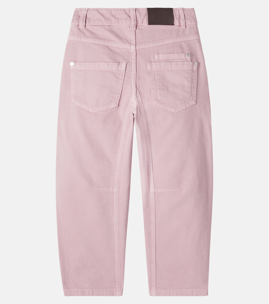  Brunello Cucinelli Kids Brunello Cucinelli Kids Barrel Jeans Monili 