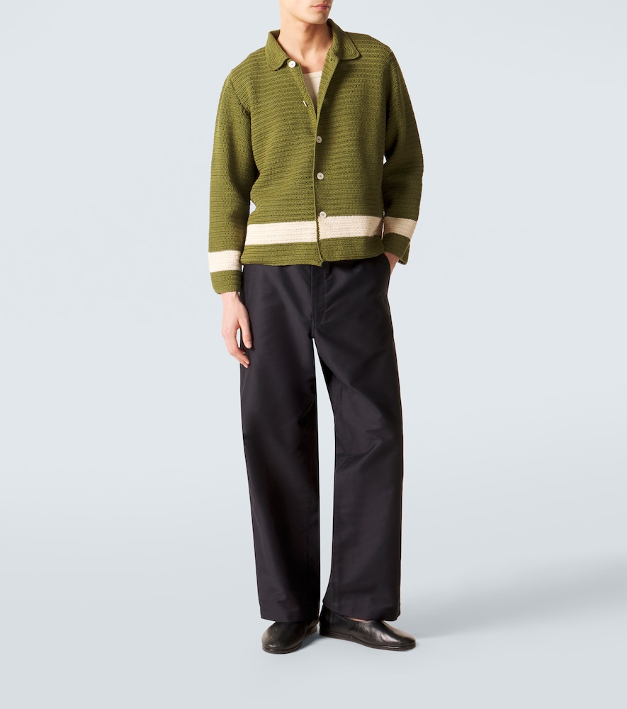  Bode Bode Marsh Crochet Cotton Shirt 