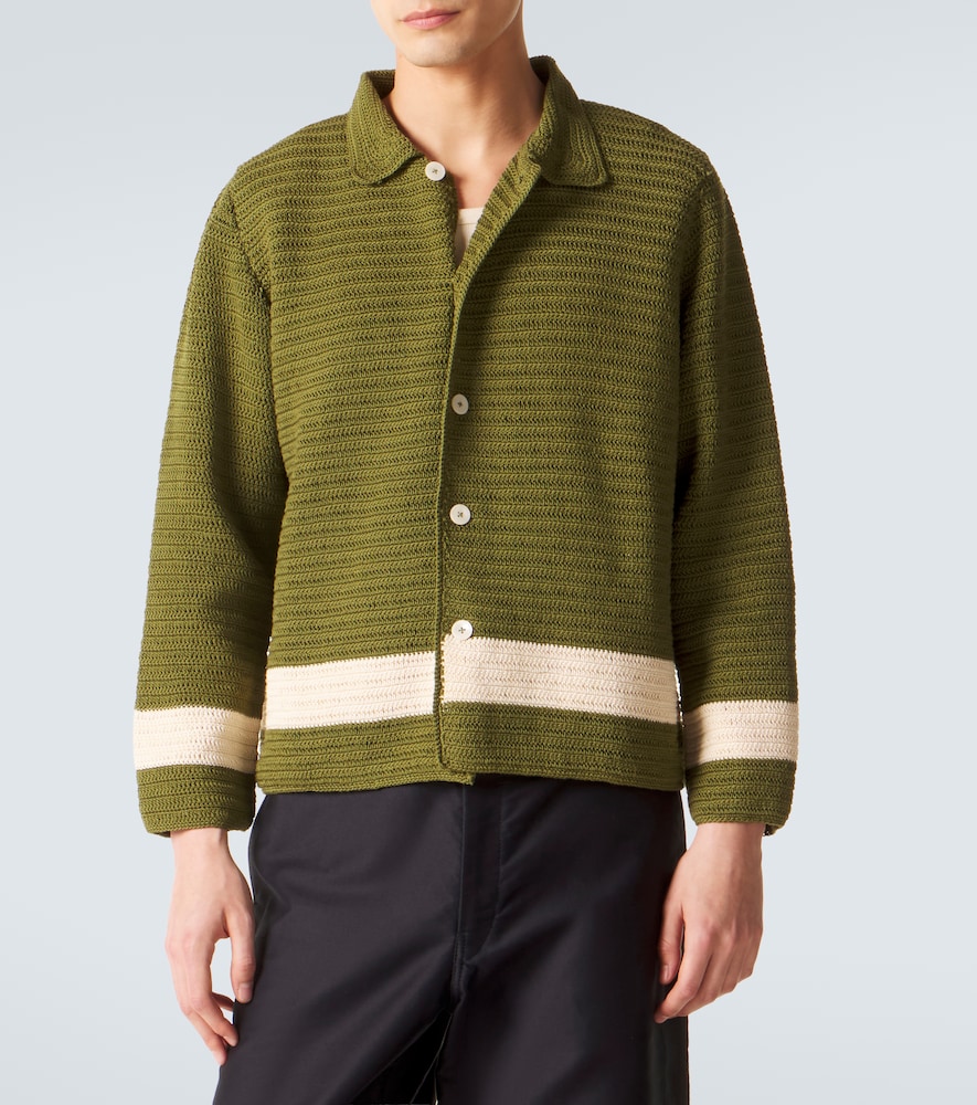  Bode Bode Marsh Crochet Cotton Shirt 