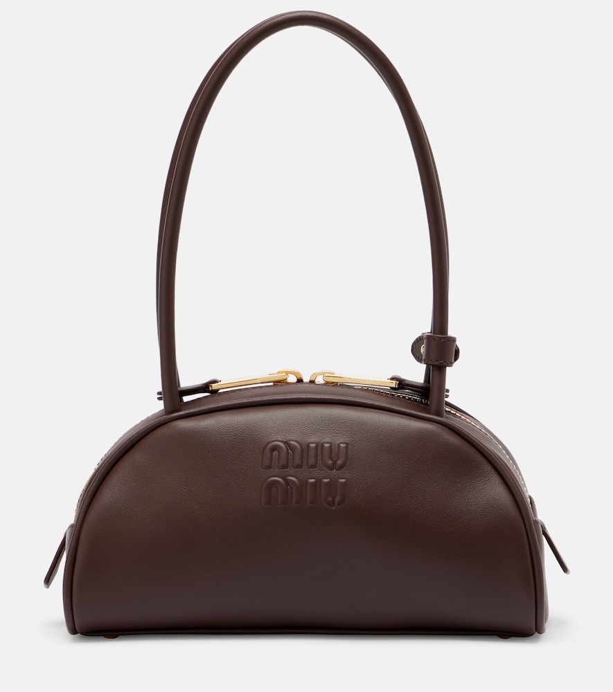 Miu Miu Beau Small leather bowling bag