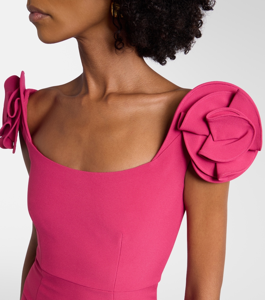  Roland Mouret Roland Mouret Bustier-kleid Mit Floraler Applikation 