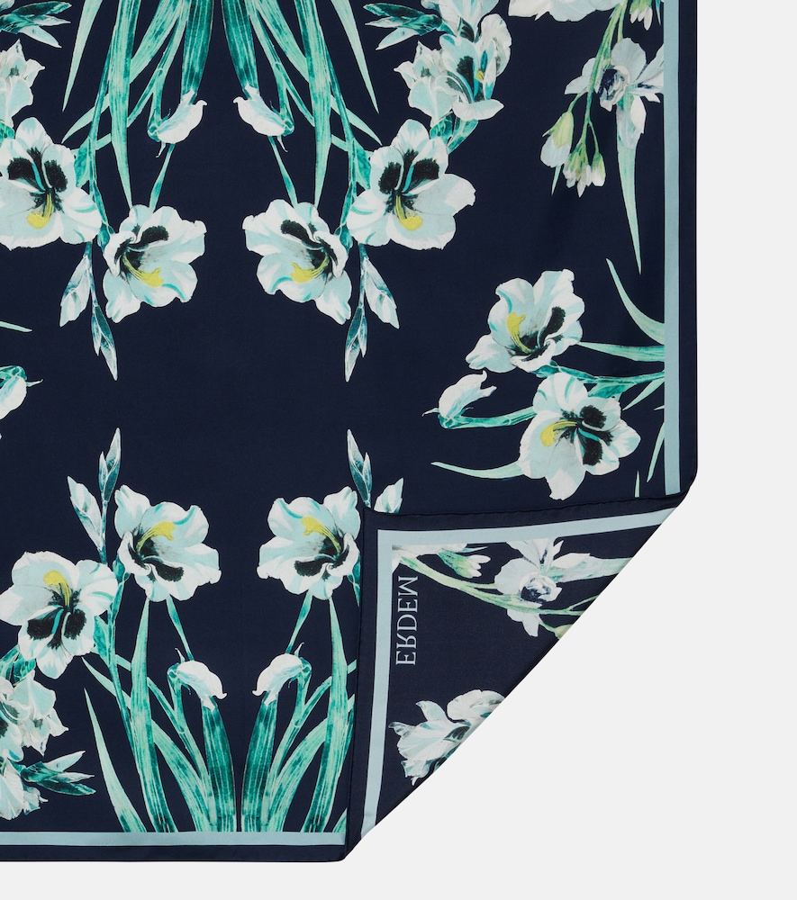  Erdem Erdem Floral Silk Twill Scarf 