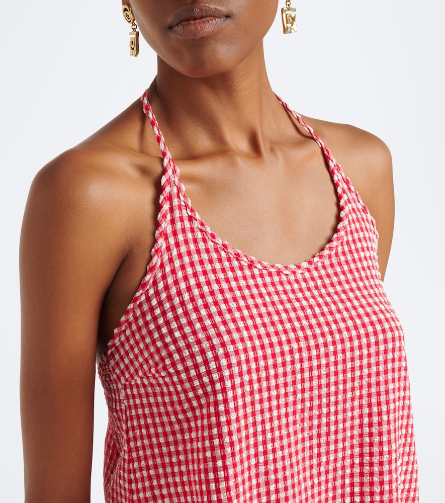 Brooklyn Gingham Halterneck Top