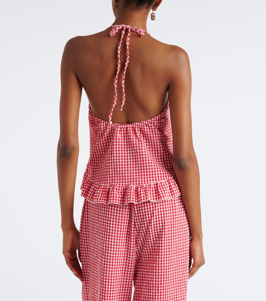 Brooklyn Gingham Halterneck Top