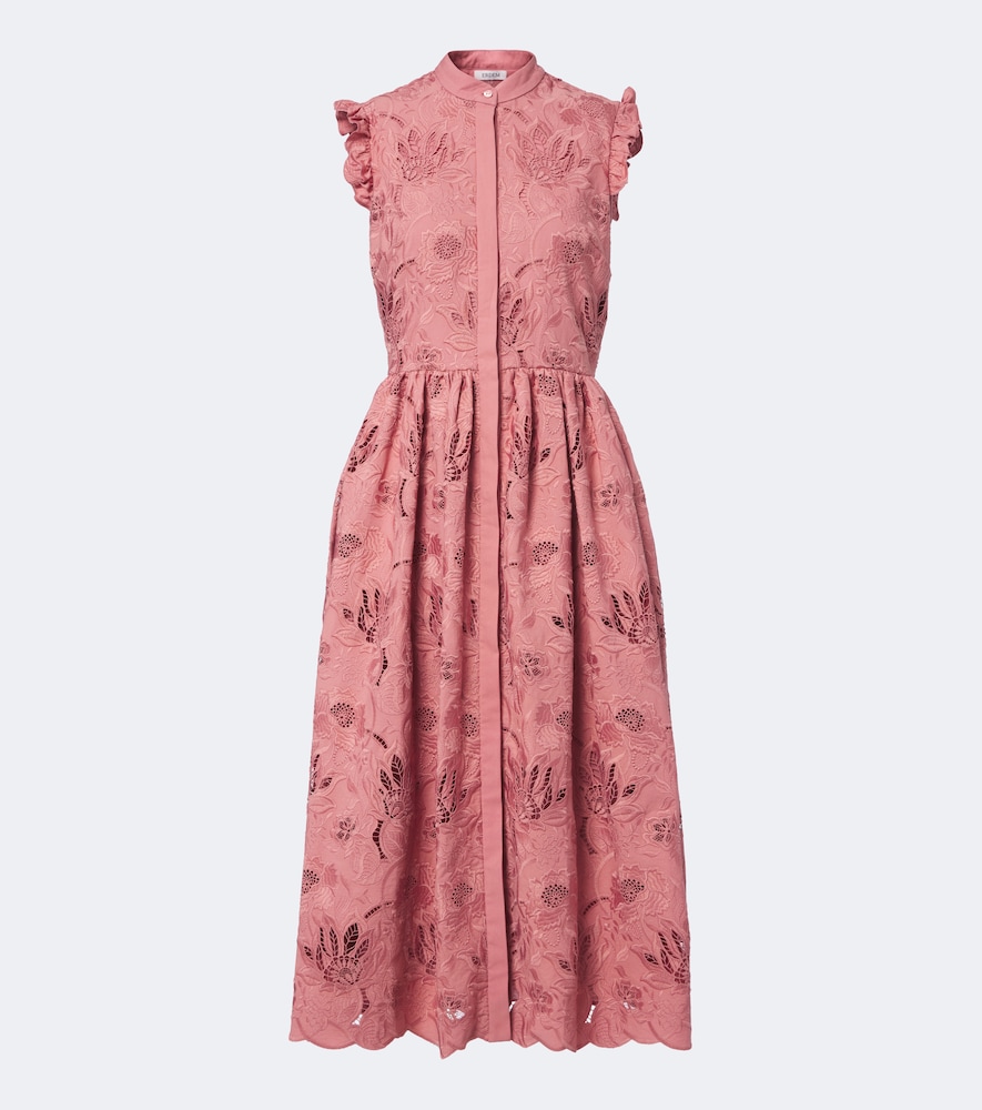 Midikleid aus Guipure-Spitze