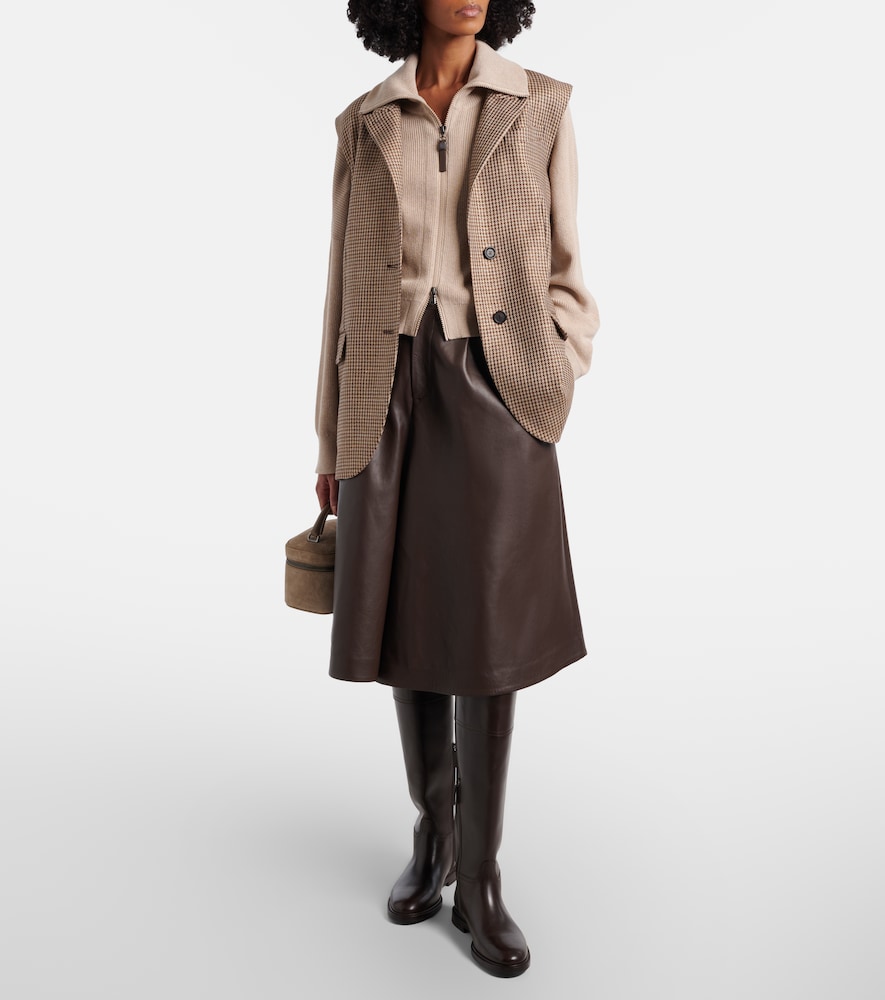 Brunello Cucinelli Knitted cotton blouson jacket