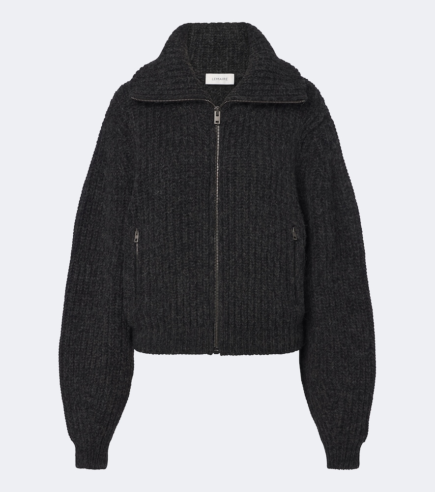 Lemaire Lemaire Alpaca and yak zip-up cardigan