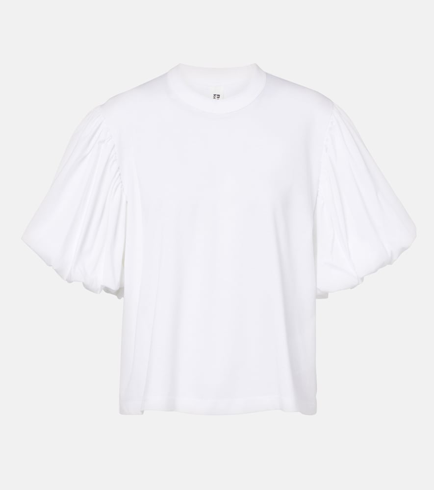 Noir Kei Ninomiya Puff-sleeve cotton jersey T-shirt