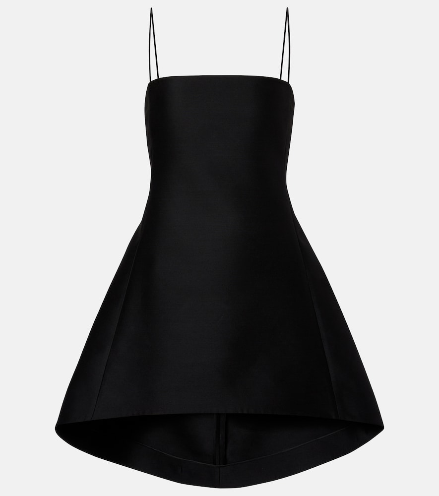 Minikleid aus Wolle und Seide