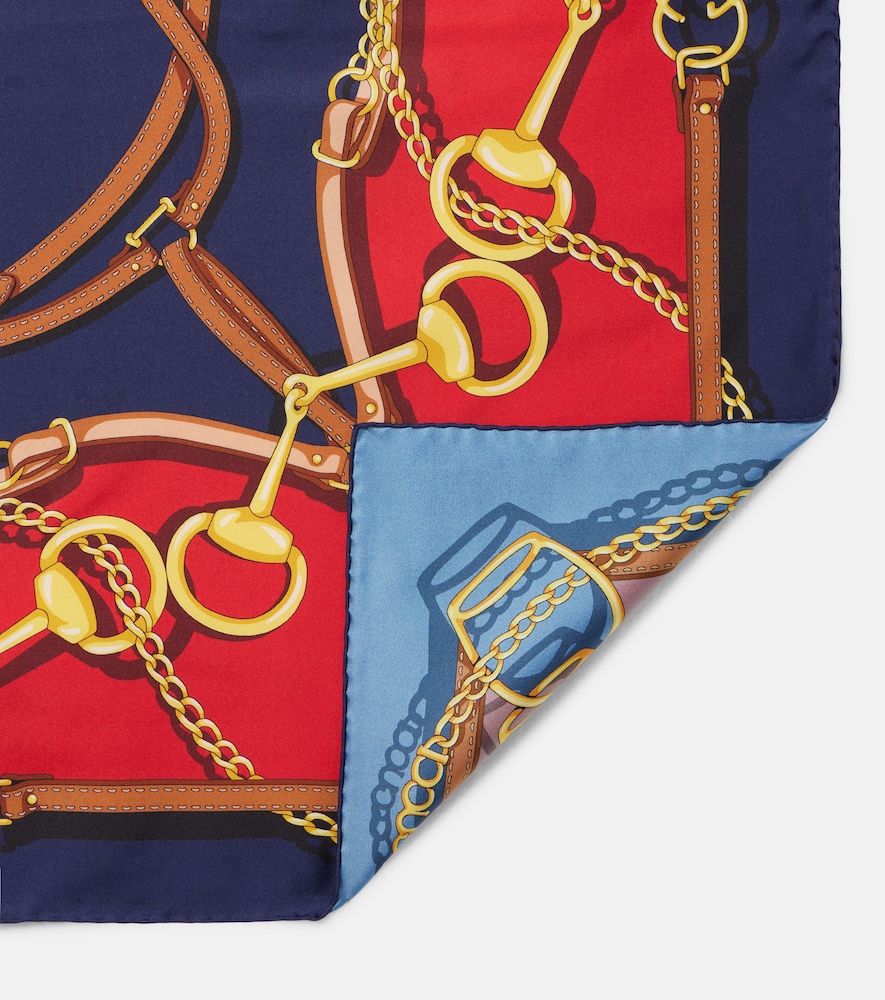 Printed Reversible Silk Twill Scarf