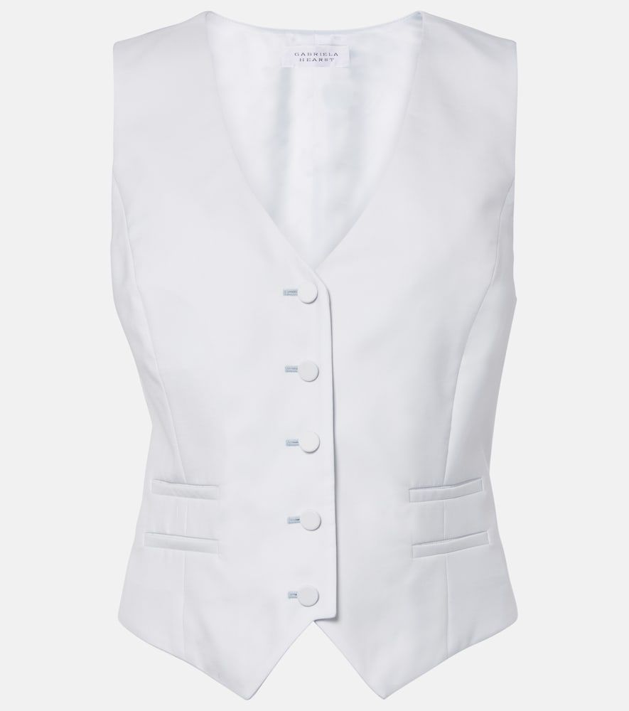 Gabriela Hearst Women's Blue Coleridge Wool And Silk Vest UK Size 4 - Mytheresa