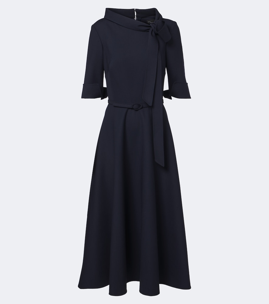 Abito midi in misto lana