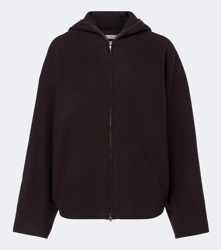 Felpa con cappuccio in lana e cashmere