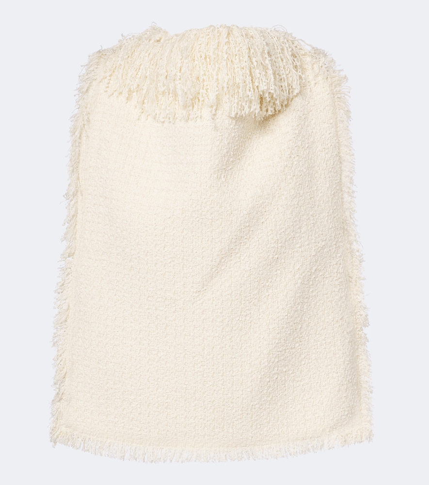 Rohe Róhe Fringed Bouclé Top In White