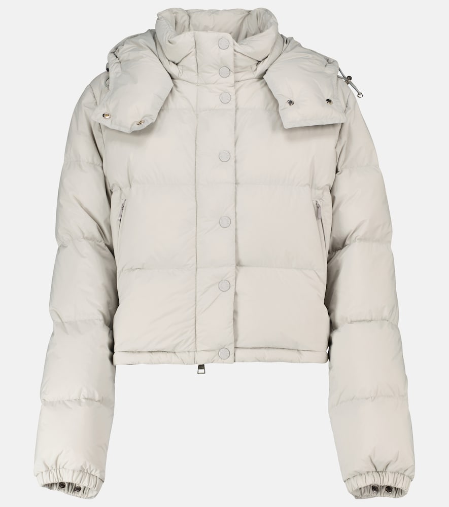 Moncler Women's Grey Avoine Cropped Down Jacket UK Size 18 - Mytheresa