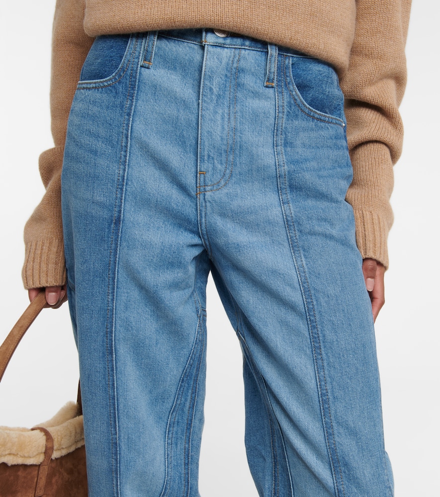  Frame Frame High-rise Barrel Jeans Warped Stripe 