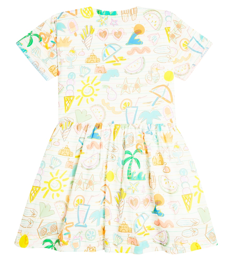  Stella Mccartney Kids Stella Mccartney Kids Bedrucktes Kleid Aus Baumwolle 