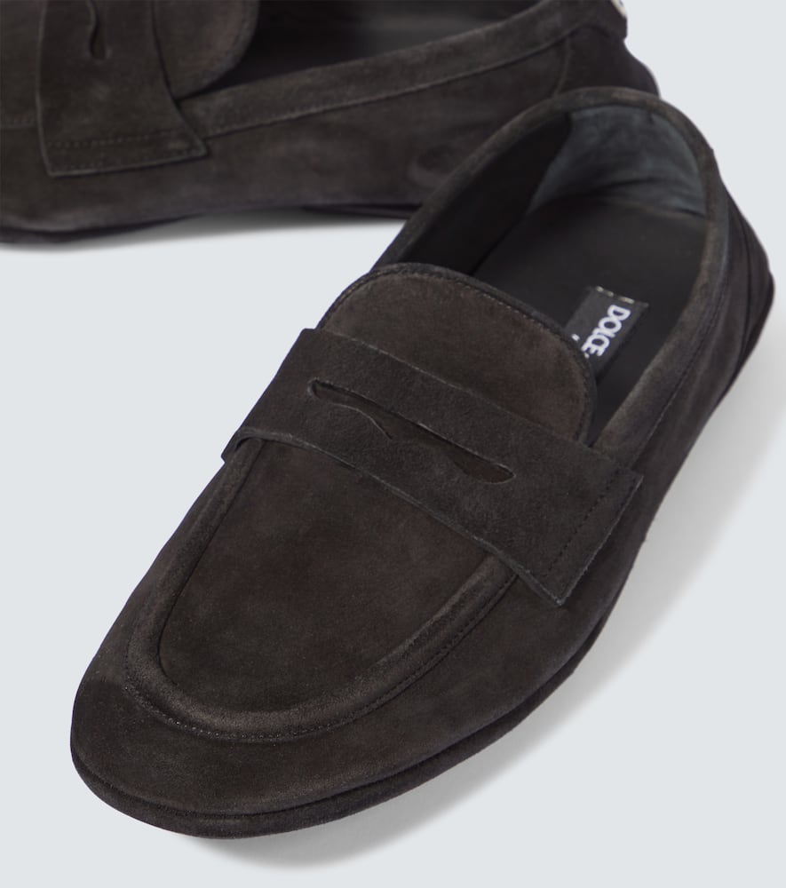Dolce & Gabbana Dolce&gabbana Black Suede Loafer In Black