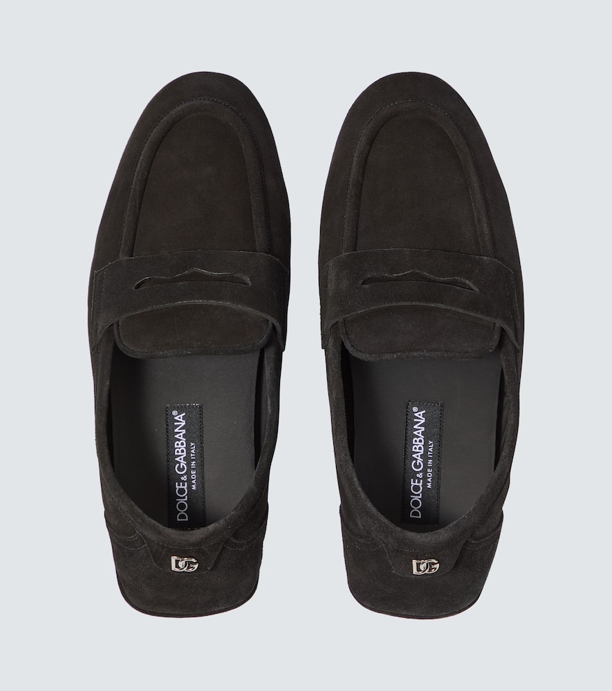 Dolce & Gabbana Dolce&gabbana Black Suede Loafer In Black
