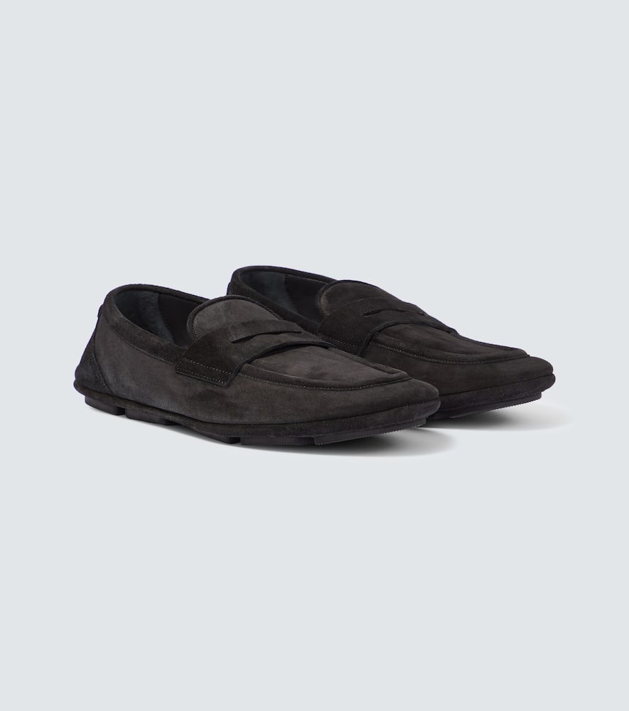 Dolce & Gabbana Dolce&gabbana Black Suede Loafer In Black