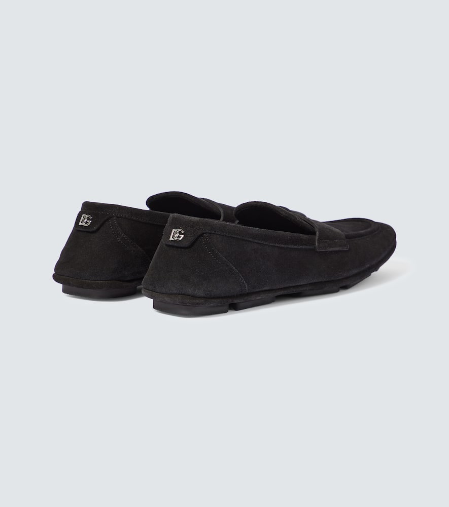 Dolce & Gabbana Dolce&gabbana Black Suede Loafer In Black