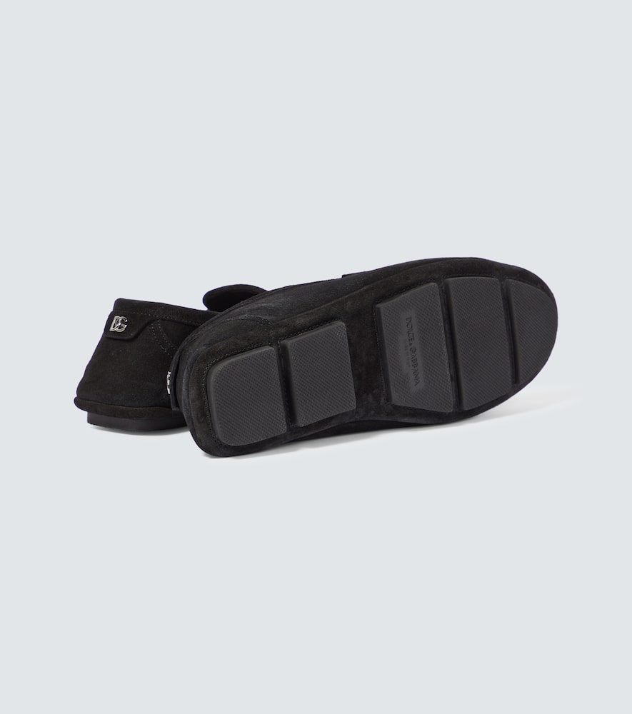 Dolce & Gabbana Dolce&gabbana Black Suede Loafer In Black