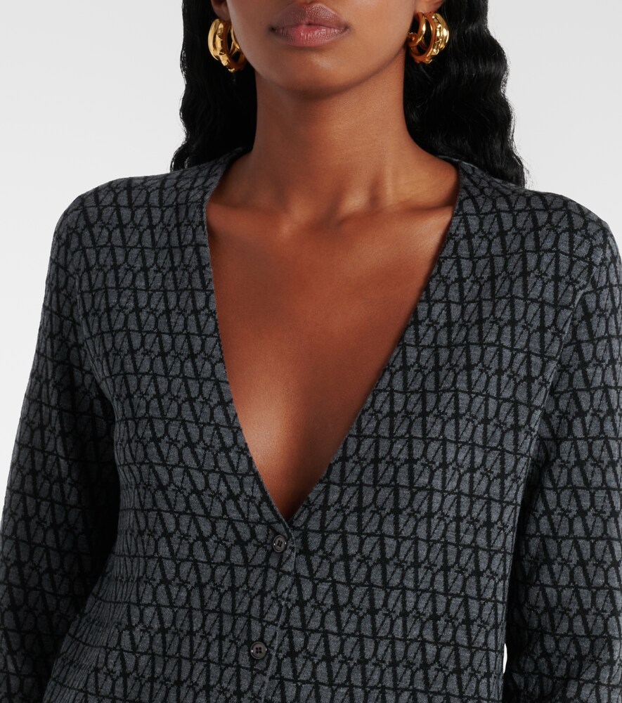  Valentino Valentino Toile Iconographe Wool Maxi Dress 