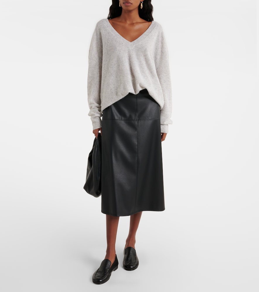  Max Mara Max Mara Leisure Midirock Scilli Aus Lederimitat 