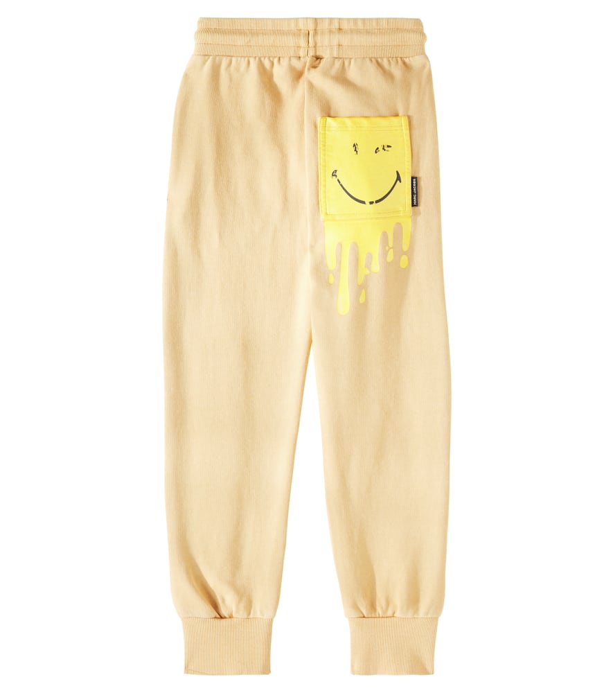 Marc Jacobs X Smileyworld Cotton Jersey Sweatpants In Beige