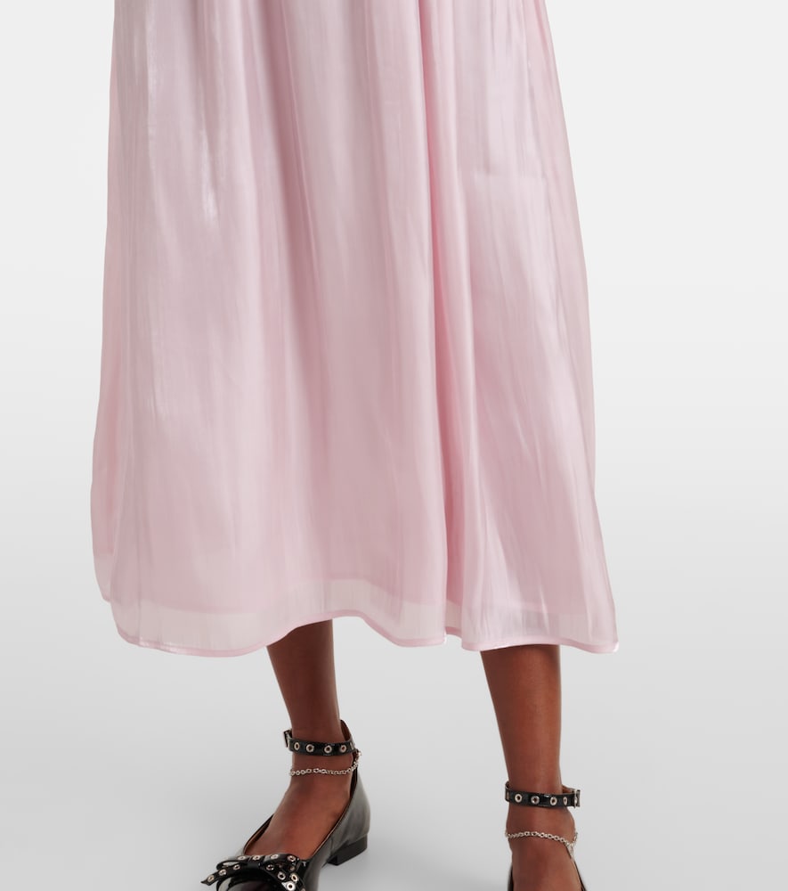  Ganni Ganni Maxikleid Aus Satin 
