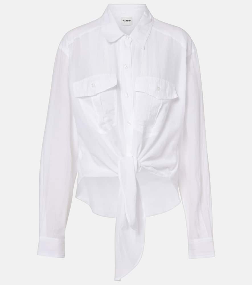 Isabel Marant Étoile Nath Cotton Shirt In White