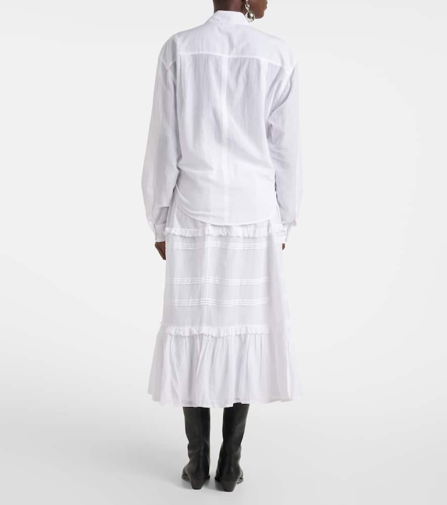 Isabel Marant Étoile Nath Cotton Shirt In White