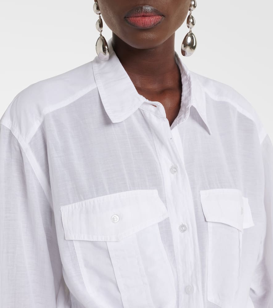 Isabel Marant Étoile Nath Cotton Shirt In White