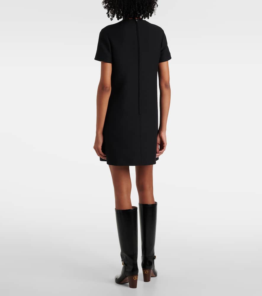 Valentino Minikleid Vgold Aus Crepe Couture In Schwarz