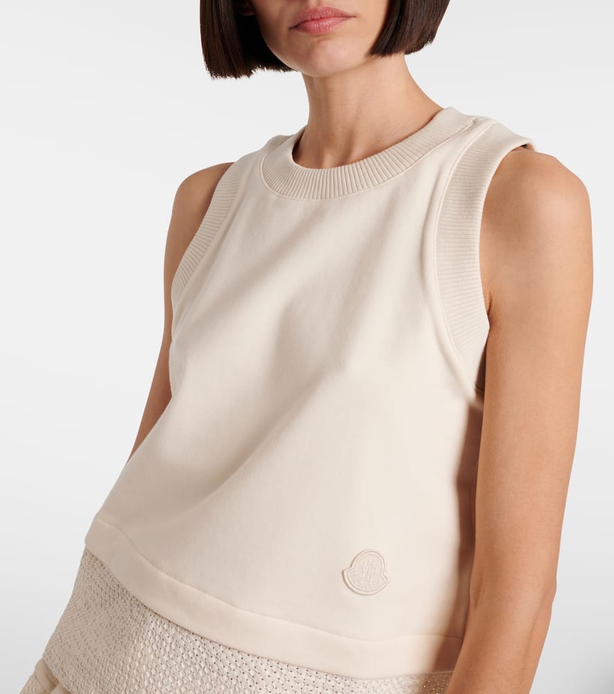 Moncler Débardeur Brodé In White
