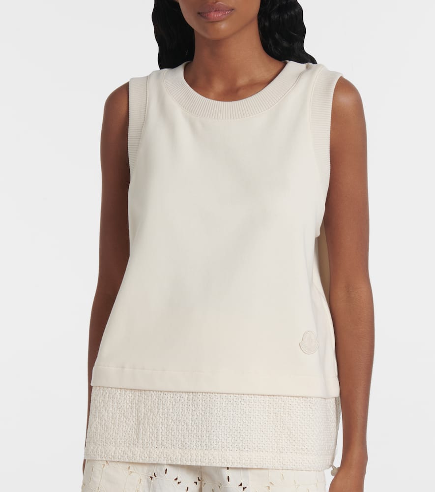 Moncler Débardeur Brodé In White