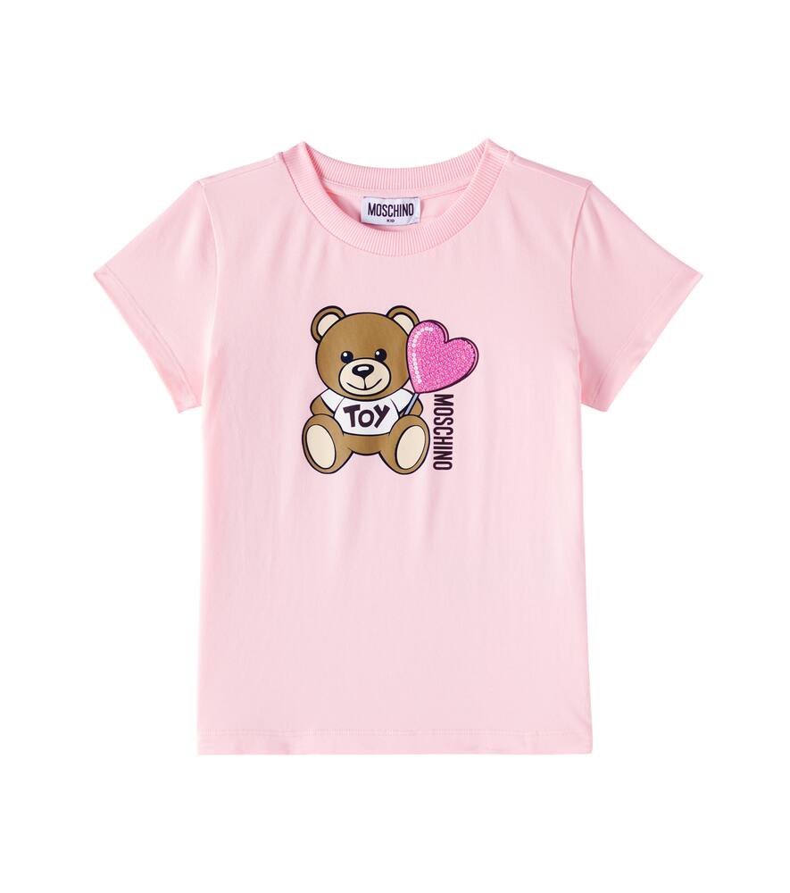 Moschino Kids Sequined cotton-blend T-shirt