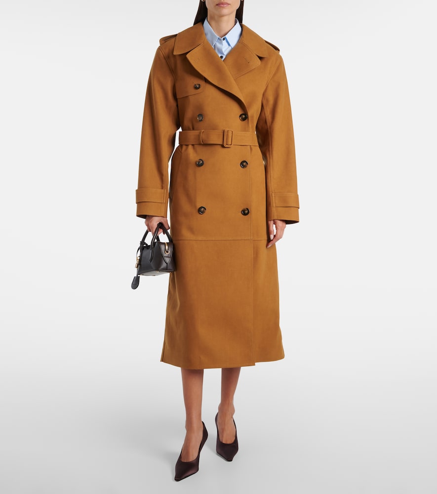 Double-Breasted Belted Coat