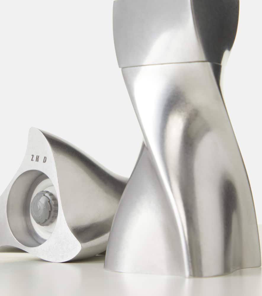 Zaha Hadid Design Duo metallic salt and pepper grinders