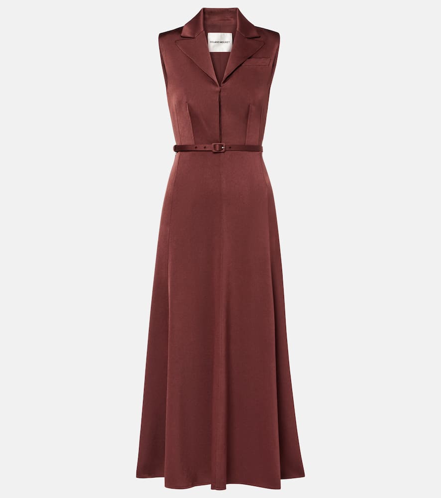 Crêpe midi dress