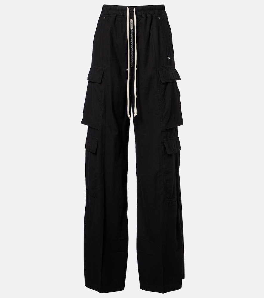 Rick Owens Pantalon cargo Jumbo Belas taille haute en coton 619 €