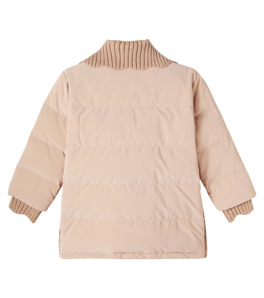 Chloé Kids Daunenmantel In Pink