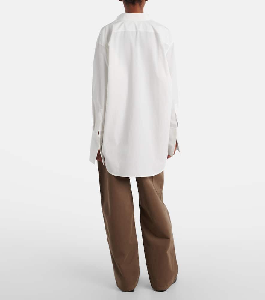 The Row Luka Cotton Shirt In White