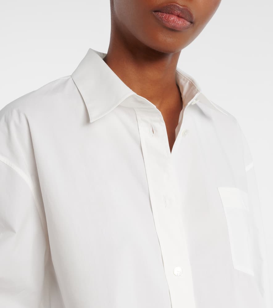 The Row Luka Cotton Shirt In White
