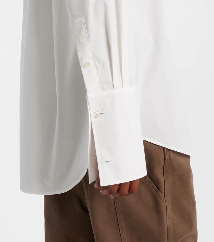 The Row Luka Cotton Shirt In White