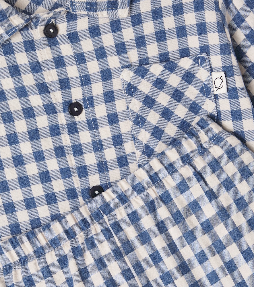  Cozmo Cozmo Baby Gingham Cotton Flannel Shirt And Pants Set 