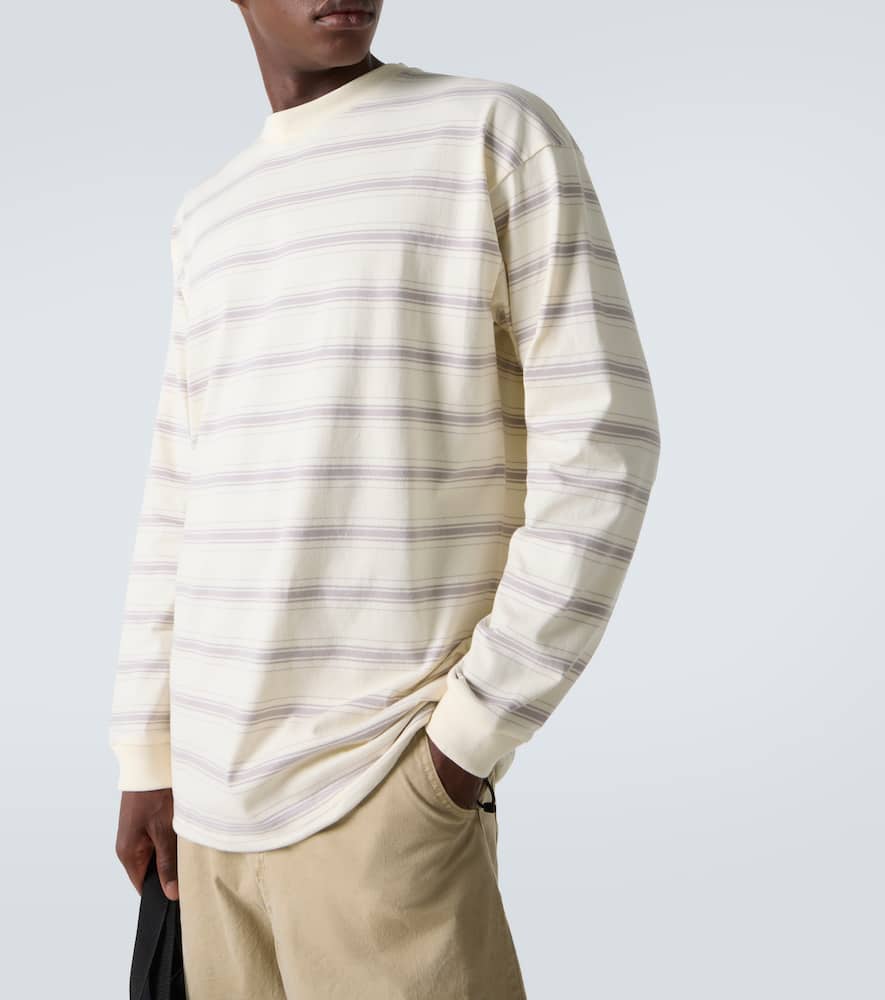 Comme Des Garçons Homme Deux Comme Des Garçons Homme Striped Cotton Jersey T-shirt In White