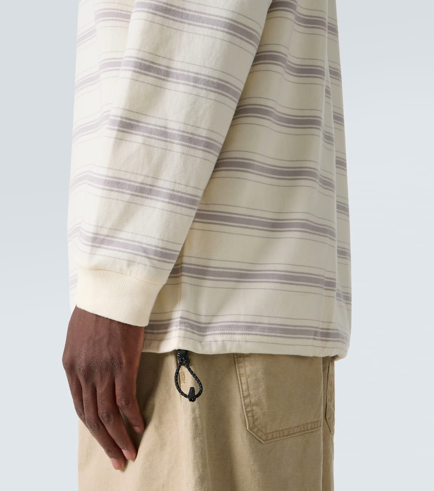 Comme Des Garçons Homme Deux Comme Des Garçons Homme Striped Cotton Jersey T-shirt In White