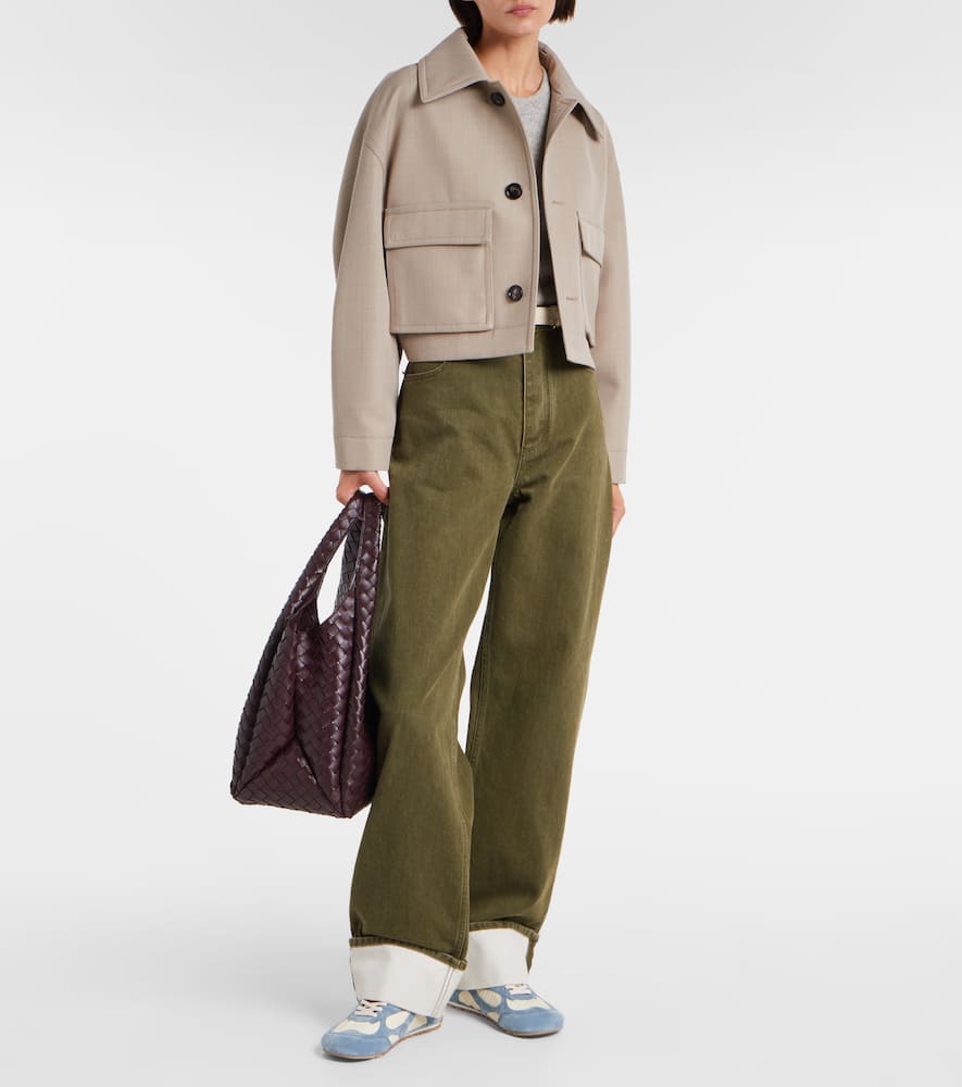 Bottega Veneta Orbit Flash Leather-trimmed Suede And Shell Sneakers In Blue