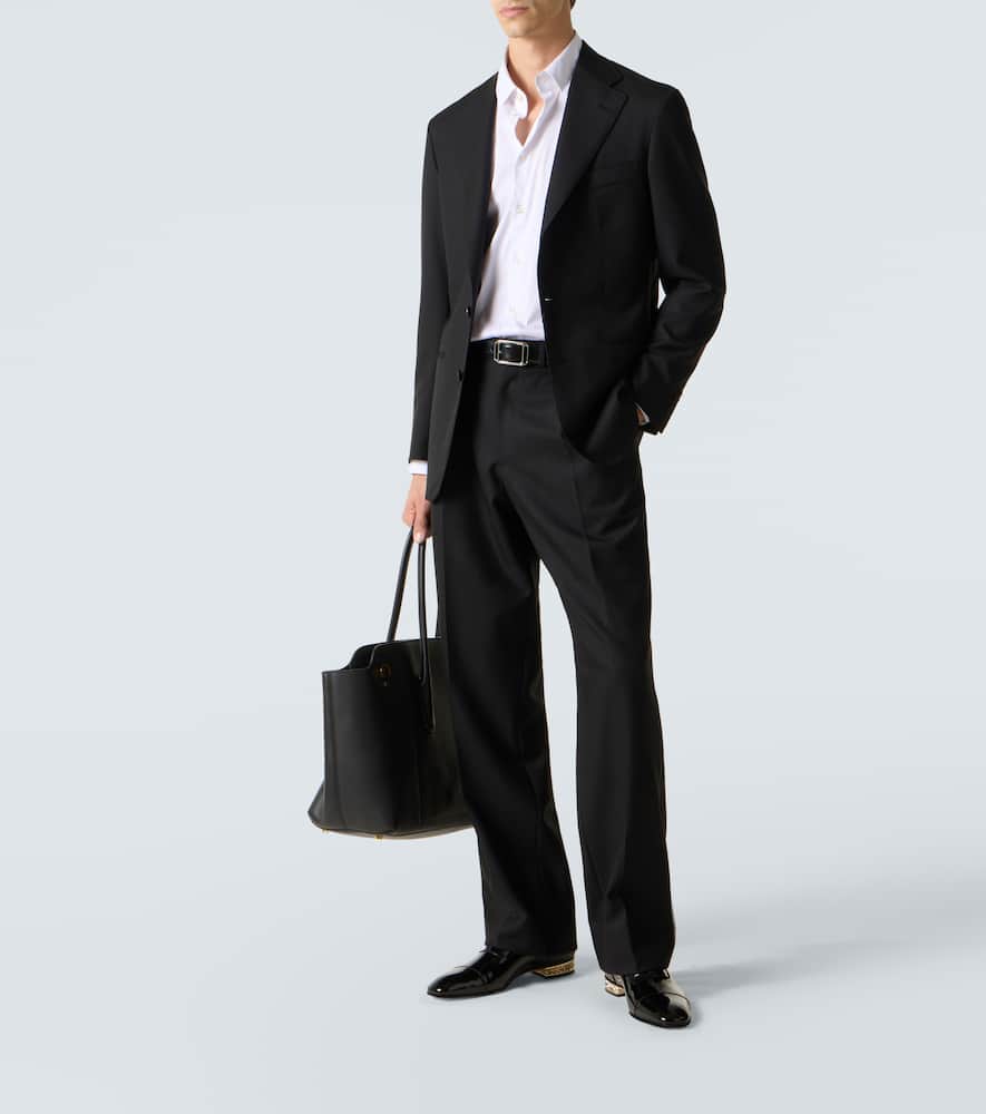 Christian Louboutin Alphamale Rocks Patent Leather Oxfords In Black